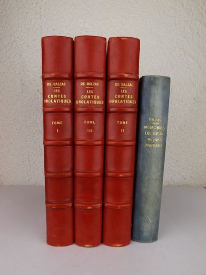 BALZAC (H. de) Les contes drolatiques.
P., éditions du Rameau d'Or, 1934.
3 vol....