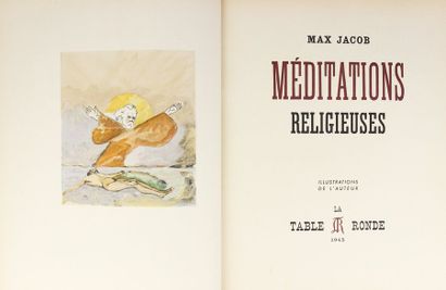 JACOB (M.) Méditations religieuses.
Paris, La Table Ronde, 1945.
In-4° demi-chagrin...