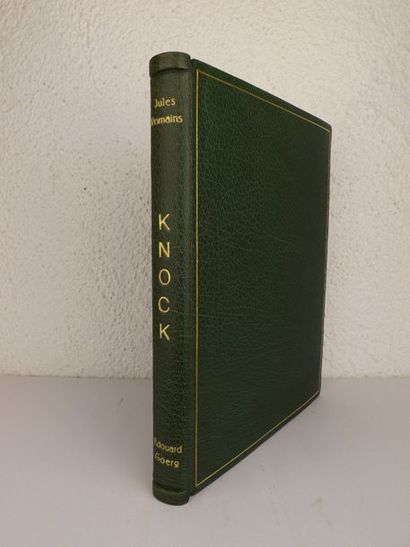 ROMAINS (J.) Knock.
Paris, Van den Berg, 1926.
In-4°, maroquin vert émeraude, filet...
