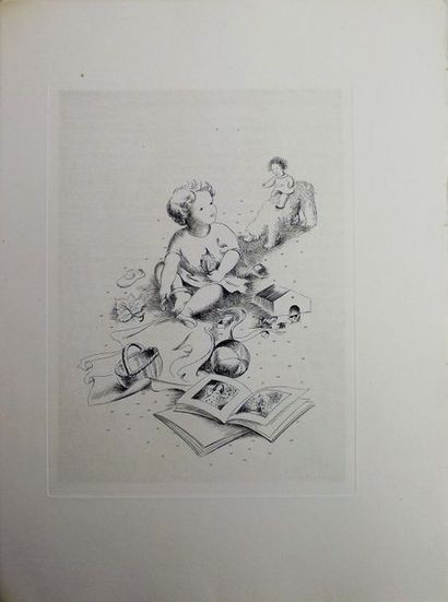 [CLOUZOT (M.)] - DUHAMEL (G.) Les plaisirs et les jeux.
Paris, Wapler, 1946. In-4°,...