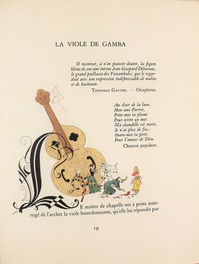 [HUBERT (A.)] - BERTRAND (A.) Gaspard de la nuit.
Paris, Éditions de l'Odéon, 1950.
Petit...