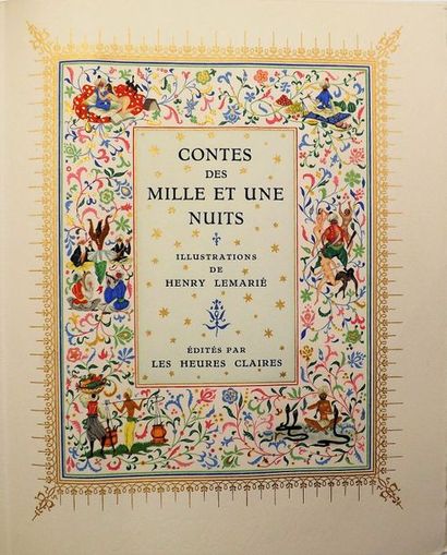 [LEMARIÉ (H.)] Contes des mille et une nuits.
Paris, Les Heures Claires, 1955.
3...