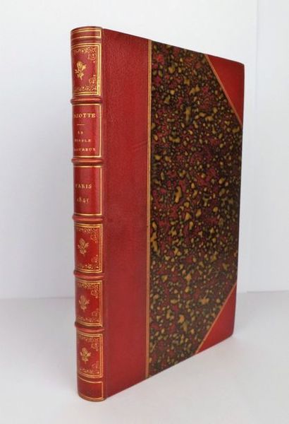 CAZOTTE (Jacques) Le Diable amoureux, roman fantastique.
Paris, Ganivet, 1845.
In-8,...