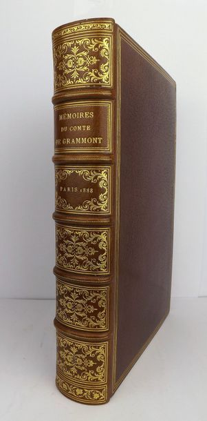 HAMILTON (Antoine) Mémoires du Comte de Grammont.
Paris, Conquet, 1888.
Grand in-8,...
