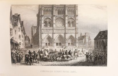 HUGO (V.) Notre-Dame de Paris.
Paris, Perrotin, Garnier, 1844.
In-4°, cuir de Russie...