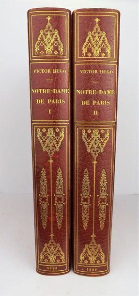 HUGO (V.) Notre-Dame de Paris.
Paris, Émile Testard et Cie, 1889.
2 vol. in-4°, demi-maroquin...