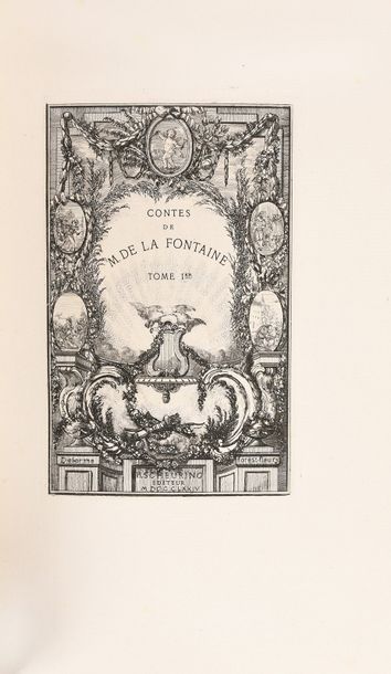LA FONTAINE Contes et nouvelles en vers.
Lyon, Scheuring (Imprimerie de L. Perrin),...