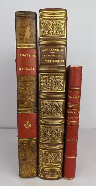LAMARTINE (A. de) Nouvelles confidences.
Paris, Michel Lévy, 1851.
In-8, demi-maroquin...