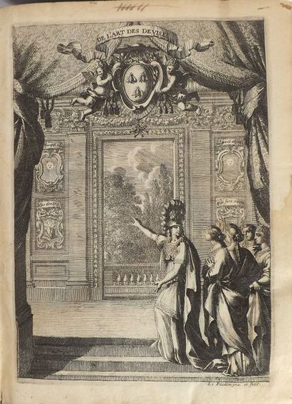 LE MOYNE * De l'art des devises.
Paris, Cramoisy, 1666.
In-4° de [40]-521-[22] pages,...