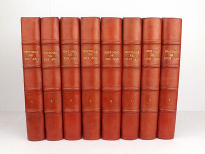 REGNAULT (E.) - BLANC (L.) Histoire de dix ans 1830- 1840 (5 vol.) - Histoire de...