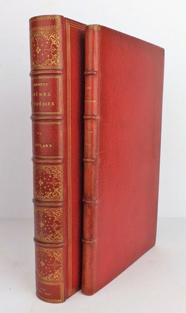 SOULARY (J) Sonnets, poèmes et poésies.
Lyon, Louis Perrin, 1864.
In-8, maroquin...