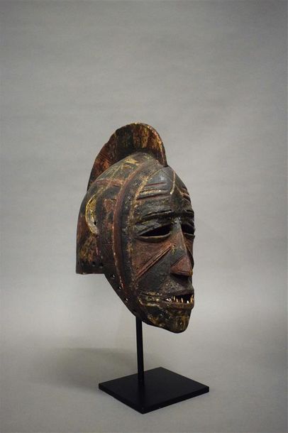 null Masque Mossi Burkina Faso Bois, dents H. 37 cm Provenance : Jo De Buck, Bruxelles,...
