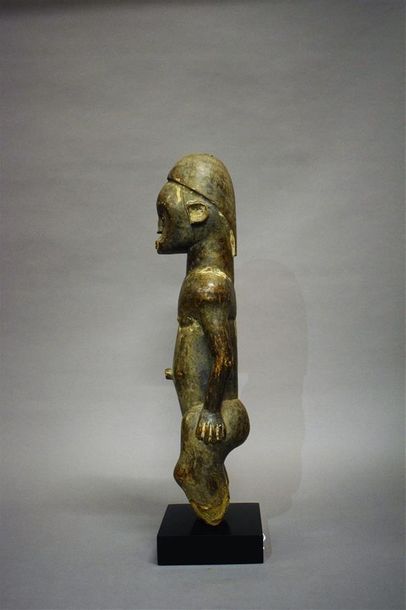 null Statue Fang du Rio Muni Guinée Équatoriale Bois, métal H. 50,5 cm Pierre Dartevelle,...