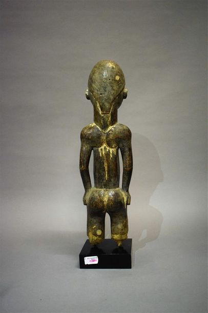 null Statue Fang du Rio Muni Guinée Équatoriale Bois, métal H. 50,5 cm Pierre Dartevelle,...