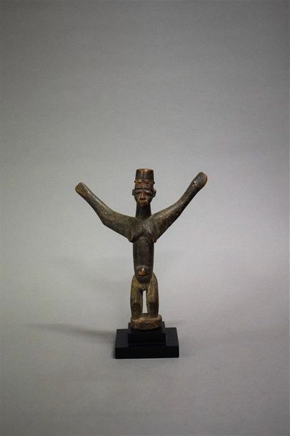 null Figure Lobi Burkina Faso Bois H. 22 cm Provenance : Galerie 62, Paris Collection...