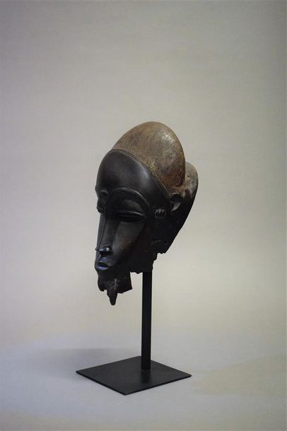 null Masque Baule Côte d'Ivoire H. 26 cm Bois Provenance : Galerie 62, Paris Collection...