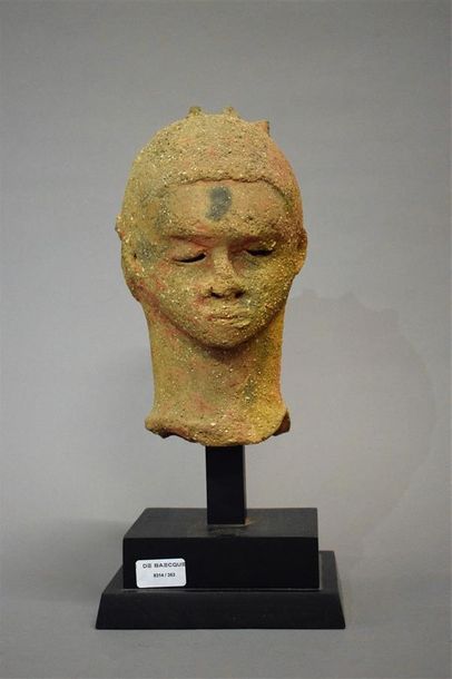 null Tête Janus Katsina Nigeria Terre cuite VIIe- IVe siècle av. J.-C. (selon TL,...