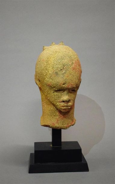 null Tête Janus Katsina Nigeria Terre cuite VIIe- IVe siècle av. J.-C. (selon TL,...