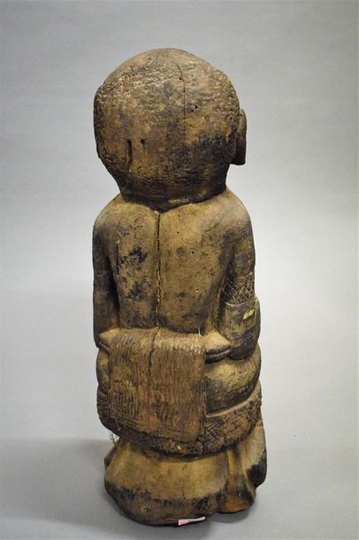 null Statue Bamileke Cameroun Bois H. 68 cm Provenance : Yves Develon, Paris Collection...