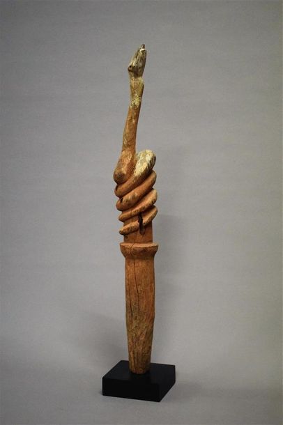 null Figure Serpent Kwere Tanzanie Bois H. 60 cm Provenance : Galerie 62, Paris Collection...