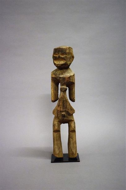 Statue Mumuye Nigeria Bois H. 46,5 cm Provenance...