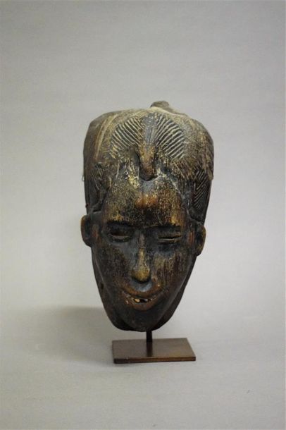 null Masque Gouro Côte d'Ivoire Bois H. 30 cm Provenance : Ancienne collection Bochet,...