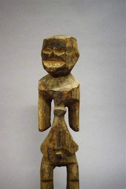 null Statue Mumuye Nigeria Bois H. 46,5 cm Provenance : Stéphane Mangin, Paris Collection...