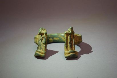 null Bracelet Gan Région de Banfora, Mali/Burkina Faso Bronze D. 10 cm Bracelet cylindrique...