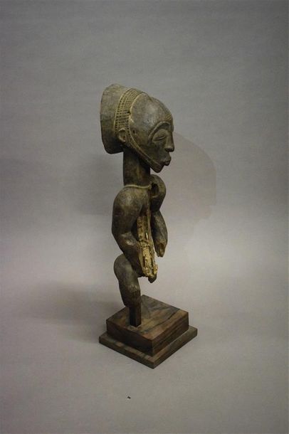 null Statue Hemba République Démocratique du Congo Bois H. 49 cm Statue d'ancêtre...