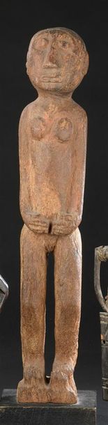 null Statuette Lobi Burkina Faso H. 50 cm Statuette figurant un personnage féminin...