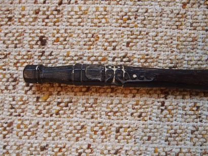 null Spatule Korvar Nouvelle-Guinée, Irian Jaya L. 45 cm Spatule en bois sombre dont...