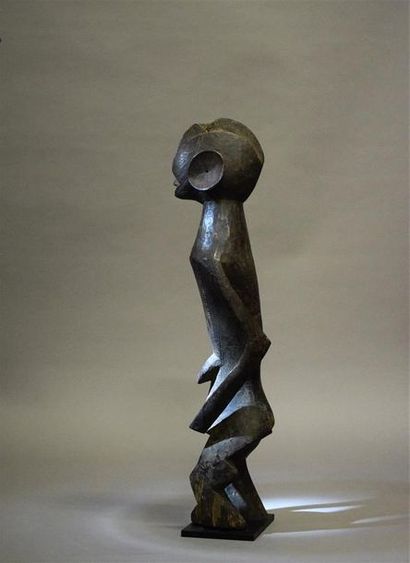 null Statue Mumuye Nigeria Bois H. 56 cm Provenance : Bert Garrebeek, Bruxelles Collection...