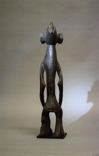 null Statue Mumuye Nigeria Bois H. 56 cm Provenance : Bert Garrebeek, Bruxelles Collection...