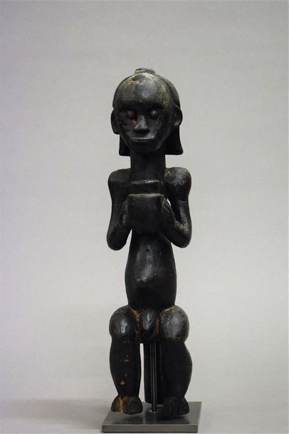 null Statue Fang Ntumu Gabon Bois H. 44 cm Provenance : Martial Bronsin, Bruxelles...