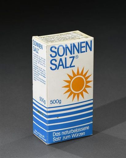 null George BRECHT (1926-2008) Sonnensalz, 1969 Paquet de sel de 500 grammes, désigné...