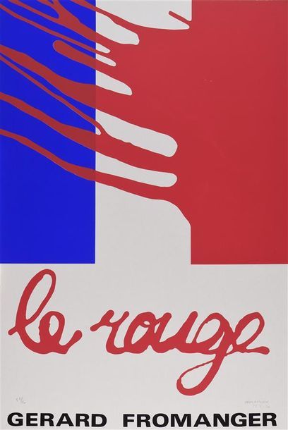 null Gérard FROMANGER (né en 1939) Le rouge, 1970 Le rouge, Etats-Unis d'Amérique,...