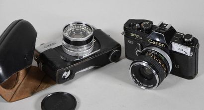 CANON FTB QL noir Appareil reflex 24 x 36 mm, objectif CANON 35 mm F3.5
On joint...