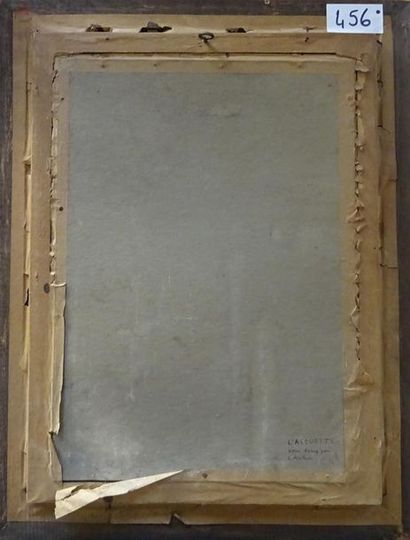 null Henri HÉRAUT (1894-1981) L'alouette Huile sur carton signée en bas à droite...