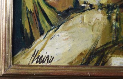 null Franck CHABRY (1916-1979) L'ange Huile sur isorel signée en bas à gauche H....