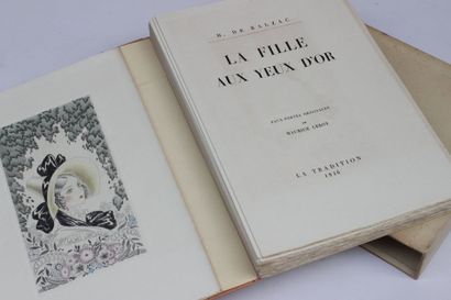 null BALZAC Honoré de, La Fille aux yeux d'or, illustration de Maurice LEROY, Edition...