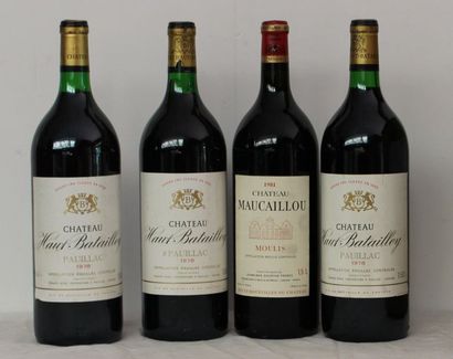 null 4 mag 1 CHT MAUCAILLOU 1981, 3 CHT HAUT BATAILLEY 1978