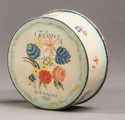  Bienaimé - "Fleurs d'Eté" - (1935) 
Boite de poudre cylindrique forme tambour en...