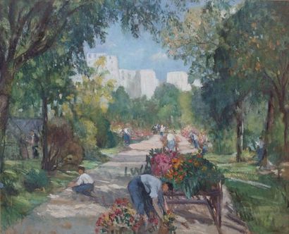 null Jeanne LOURIER-DREYFUS (1872-1955)

Jardiniers aux Buttes Chaumont 

Huile sur...