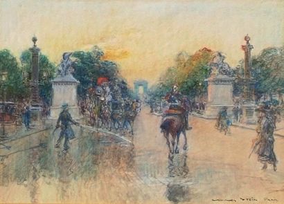 null Georges STEIN (1870-1955)

Paris, les Champs Elysées

Pastel et aquarelle signé...