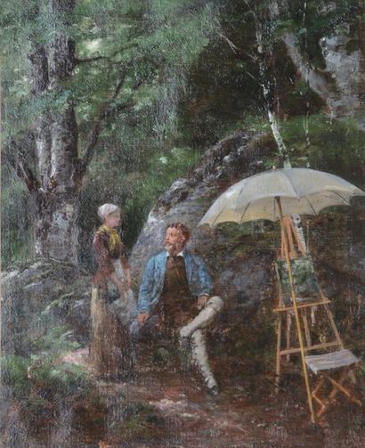 null Paul LEYEN DECKER (1842-?)

Peinture en plein air

Huile sur toile signée en...