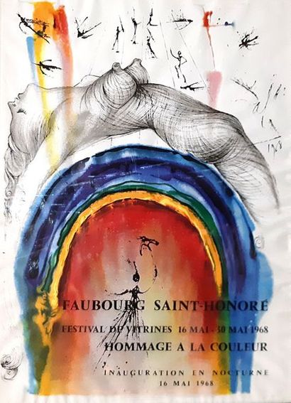 null Salvador DALI (1904-1989) 

AFFICHE Lithographique en quatre volets éditée à...