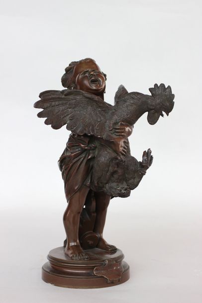 null Adriano CECIONI (1836/38-1886)

L'enfant au coq

Epreuve en bronze, fonte d'édition...