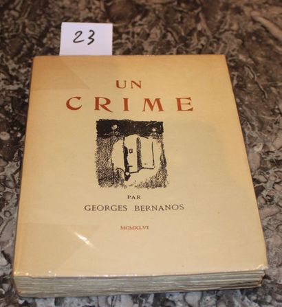 null BERNANOS Georges, Un crime, illustré par Théodore Van Elsen, edition de la Mappemonde,...