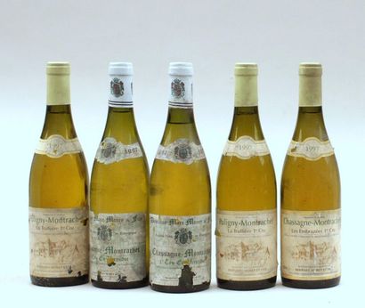 null 5 bout 1 CHASSAGNE MONTRACHET LES EMBRAZEES 1ER CRU BERNARD MOREY 1997, 2 CHASSAGNE...