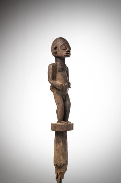 null FON, Benin. Protective statue "Botchio" emanating from the supreme god "Mahou",...